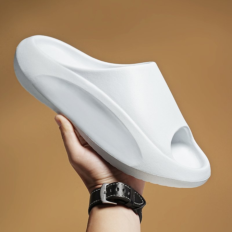 Women's Quick Dry Open Toe Slippers Cloud House Massage Shower Light Weight Sandals EVA Platform Anti-Slip Pillow Slide Slippers