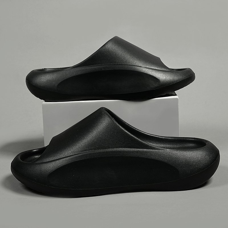 Women's Quick Dry Open Toe Slippers Cloud House Massage Shower Light Weight Sandals EVA Platform Anti-Slip Pillow Slide Slippers