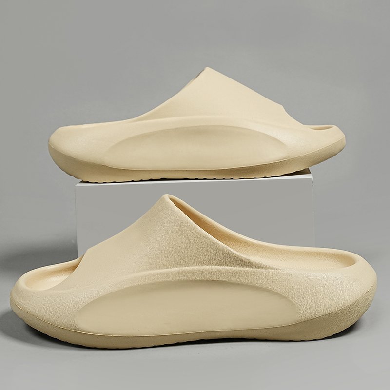 Women's Quick Dry Open Toe Slippers Cloud House Massage Shower Light Weight Sandals EVA Platform Anti-Slip Pillow Slide Slippers