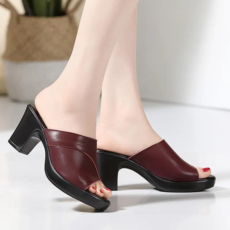 high quality ladies high heel slippers shoes sexy 2024 heels for women new