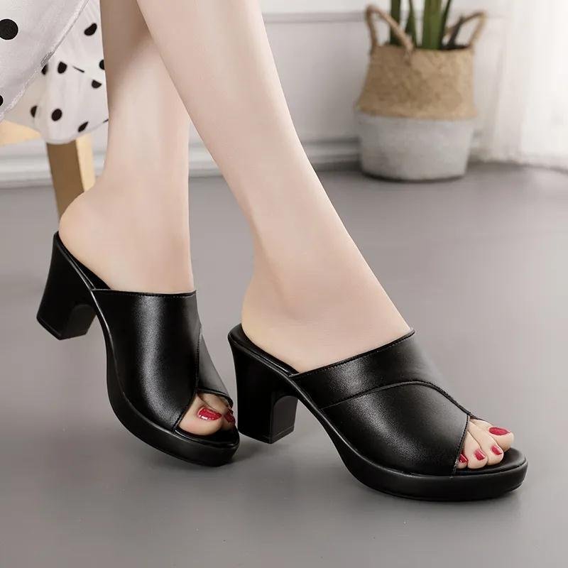 high quality ladies high heel slippers shoes sexy 2024 heels for women new