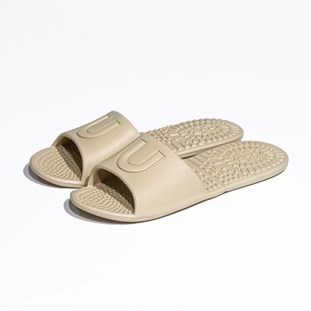 Summer couples indoor bathroom bath flip-flops with thick soles slides slippers