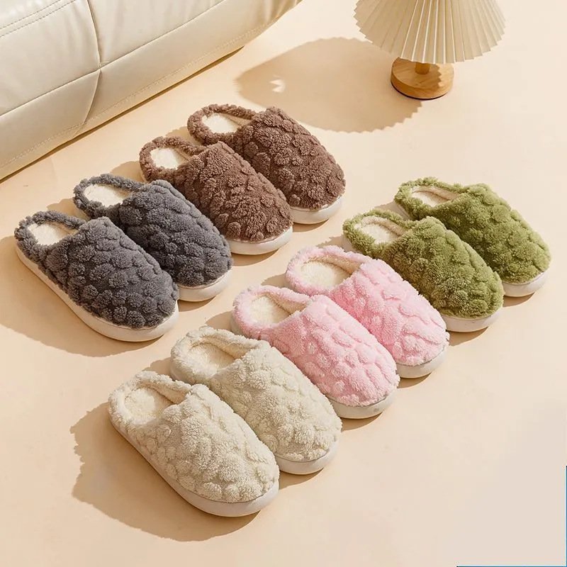 2024 Wholesale New Women's Slippers Warm And Non Slip Household Slippers Winter Indoor Slippers