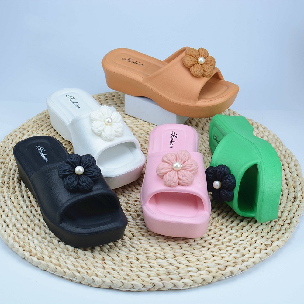 Women's Outdoor Style Height Increasing Sandals Fashionable Slide Slippers