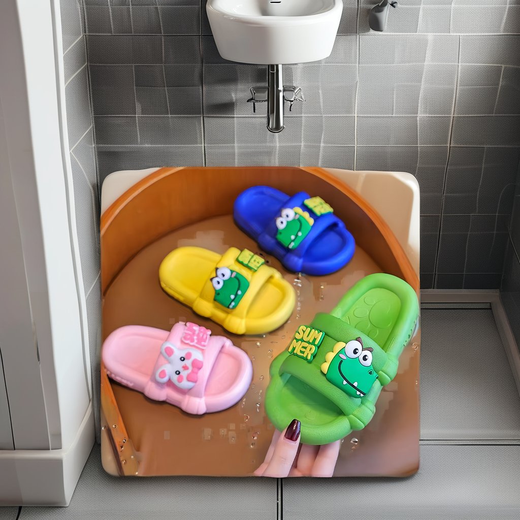 Hot Selling PVC Open Toe Cute Cartoon Anti-Slip Slide Slippers Unisex Kids Slippers for Summer Winter and Spring Use