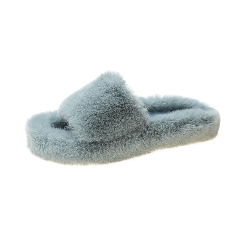 Winter Woman furry Shoes autumn slippers New Fashion warm Open Toe Slide Ladies home Outdoor Comfort Slip Sandals Women Slipper