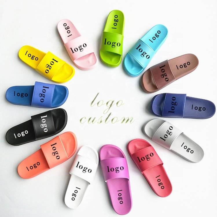 Custom Logo Unisex Slide slippers Women PVC Slippers Fashion Shoes Men Sandal Slides Footwear slipper