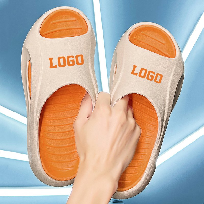 2024 Summer Thick Sole Sports Custom Men Women Designer Printed Eva Beach Slides Slippers Unisex Custom With Own Logo