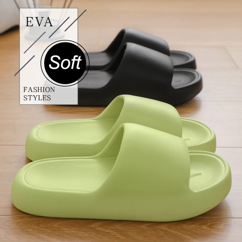 Wholesale Custom Slippers Unisex Slide Non-slip Indoor Thick Soled LOGO Printed Slippers House Pillow Slides Slippers Women