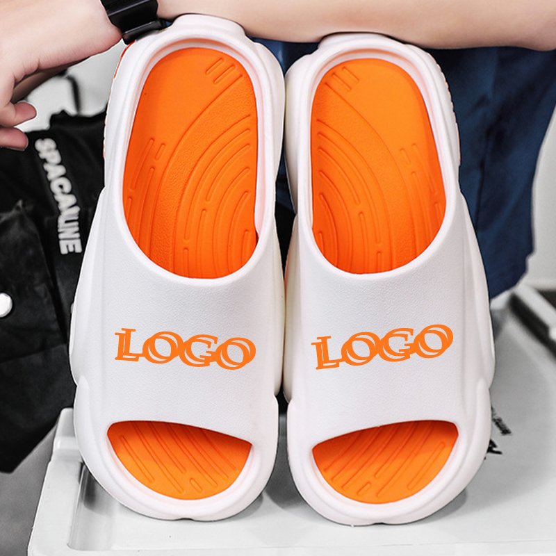 Fashion Casual Man Shoes Sandals Summer Beach Custom Print Eva Slides Unisex Designer Slippers WIth Logo For Men