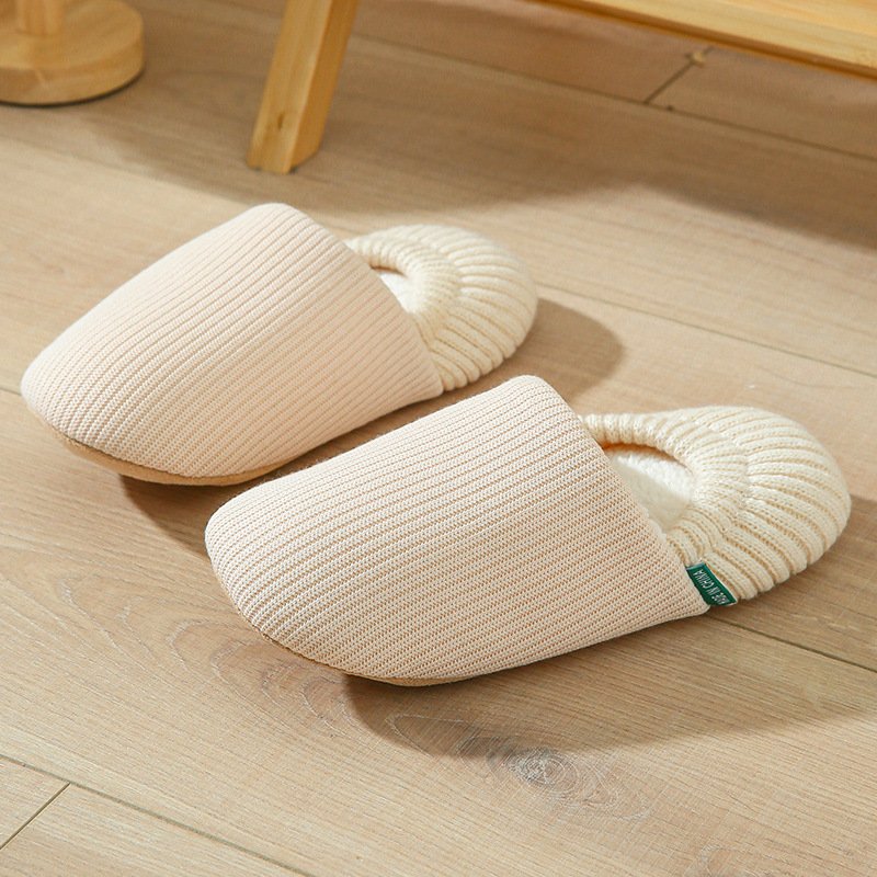 Japan winter hot sale women men winter indoor warm anti-slip knitting slide slipper
