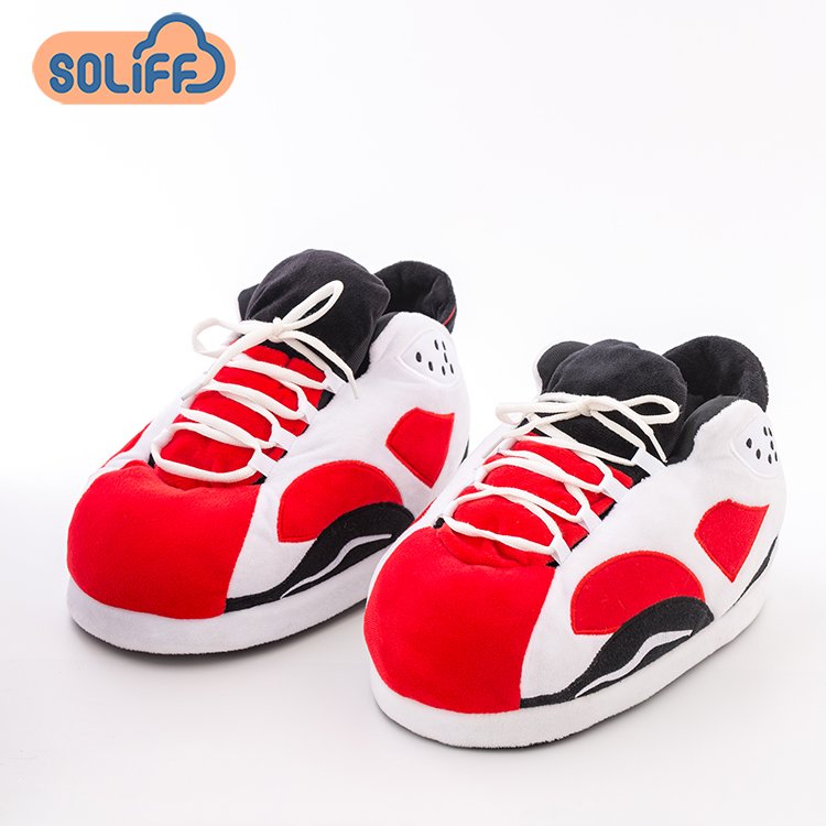 New style sneaker slippers house shoes slippers red big sneaker sports slipper