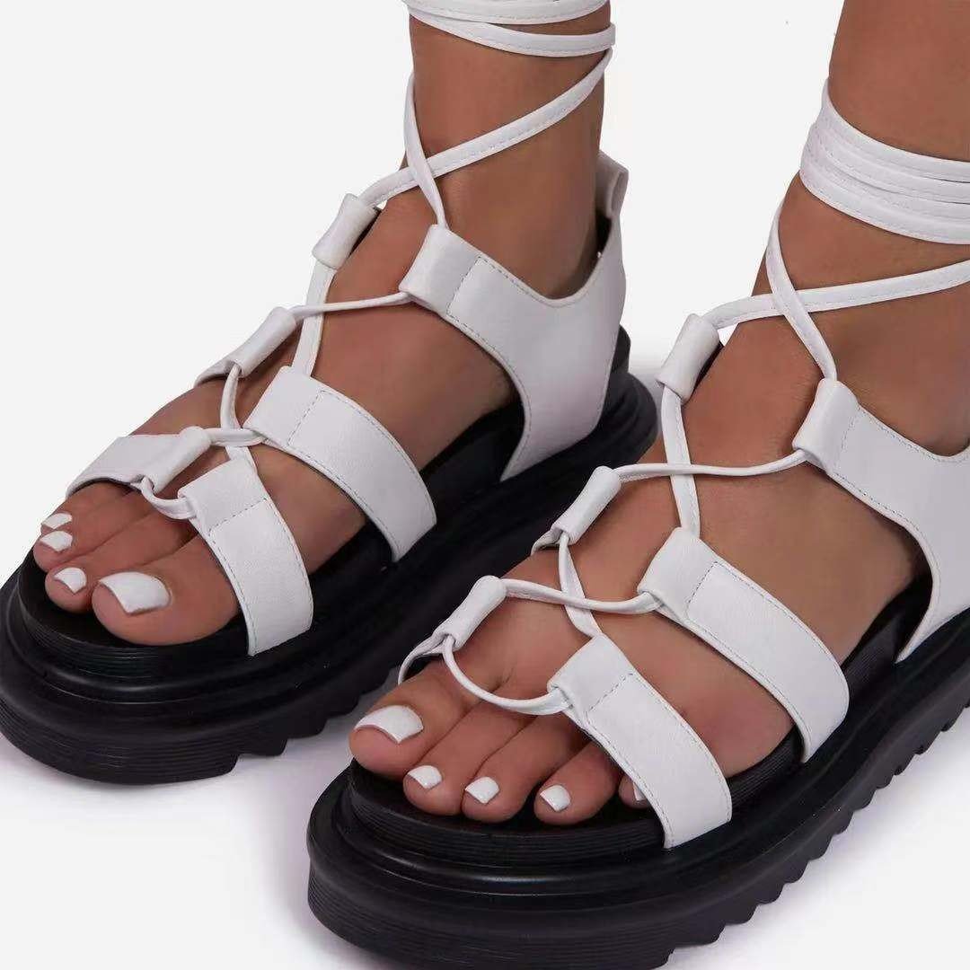 2022 Fashion Summer Shoes Women Sandals Casual Flats Sandals Beach Shoes Women Sandals