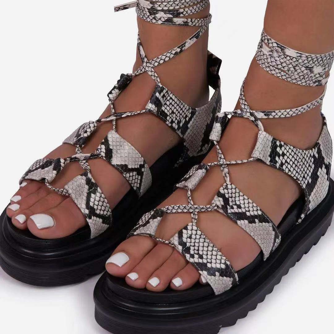 2022 Fashion Summer Shoes Women Sandals Casual Flats Sandals Beach Shoes Women Sandals