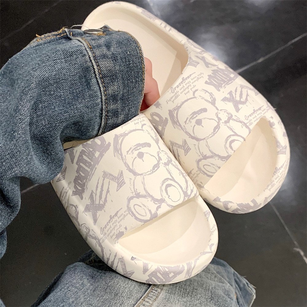 XIXITIAO wholesale soft sole slide sandals home house indoor men slippers unisex cute bear eva slides slippers for women girls