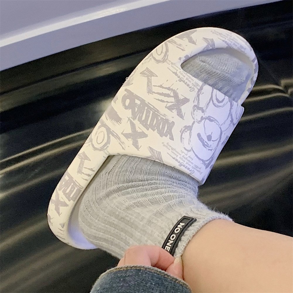 XIXITIAO wholesale soft sole slide sandals home house indoor men slippers unisex cute bear eva slides slippers for women girls