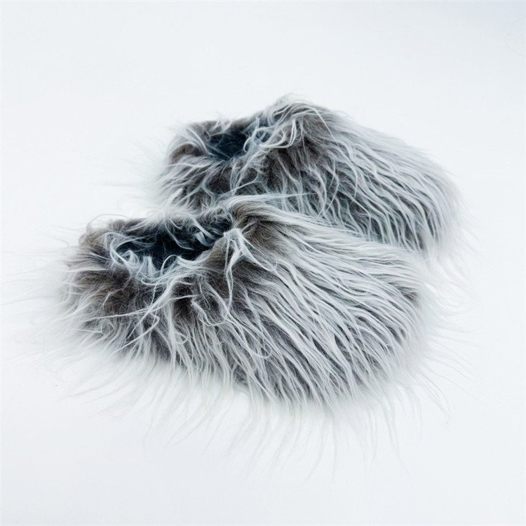 Women Autumn Winter Fur Slippers Plus Size Woman Luxury Furry Faux Fur Slippers Plush Warm Home Cotton Shoes Indoor Fur Slides
