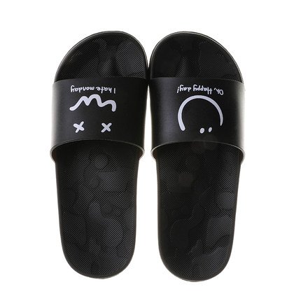 2022 New Summer Slides Slipper Couple Flip Flops Outdoor Beach Sandals Men Women's Smile Slippers
