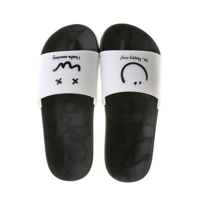 2022 New Summer Slides Slipper Couple Flip Flops Outdoor Beach Sandals Men Women's Smile Slippers