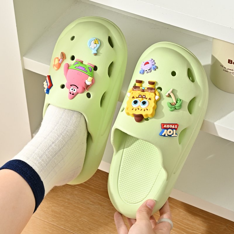 Slide Slippers Outdoor Beach Ant-collision Sandals Unisex Slides Garden Shoes Bathroom Indoor Clogs for Women and Men EVA