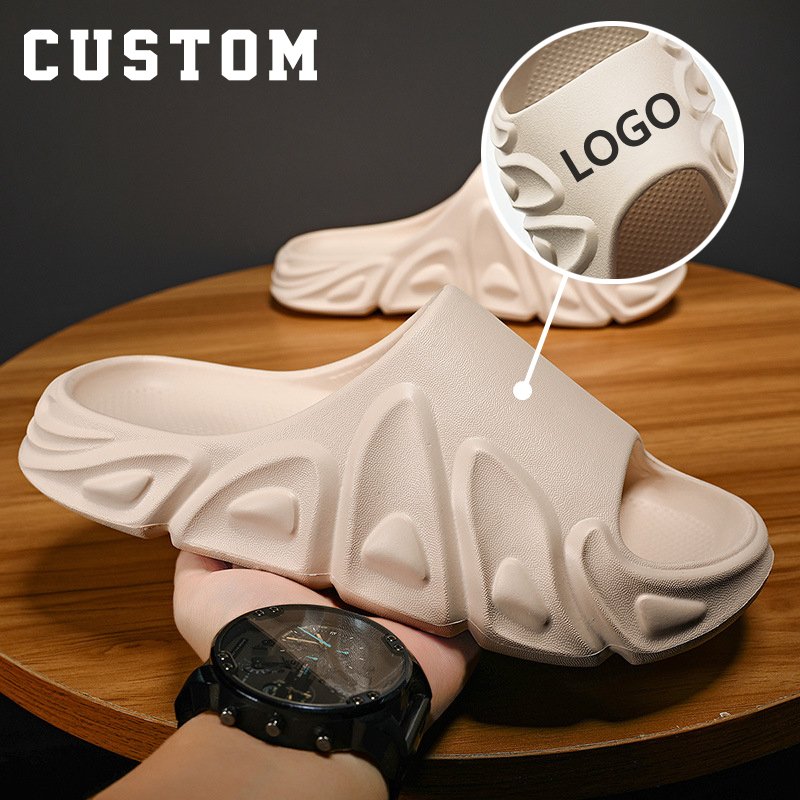 Fashion Large Size Beach EVA Slipper Sandals Custom Home Designer Men's Women's Slide Slippers Logo