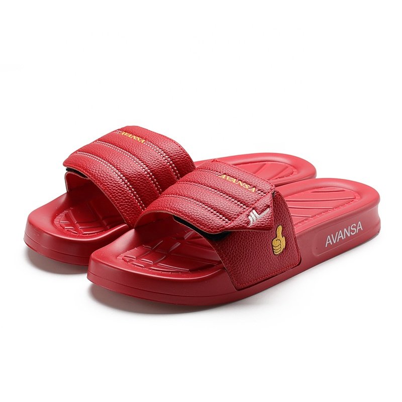 Henghao Oem Low Moq New Style Pu Soft Slides Slippers Plain Bulk Custom Slides Slippers Prime Shoes Leather Sandals For Men