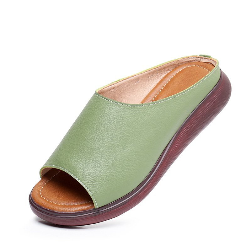 Discount Flat PU Fish Mouth Style Flops Flat Slides Sandals For women And Ladies Sandal Purse Match Eets Sandals Top Grade