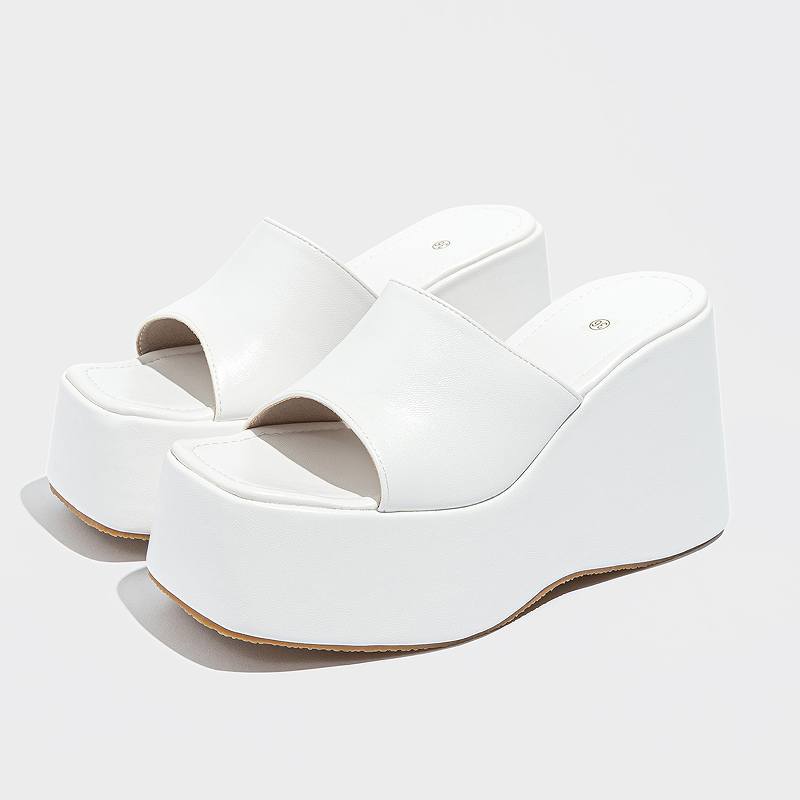 6023-1 Outdoor fashion plus size women slides slippers new trend platform shoes