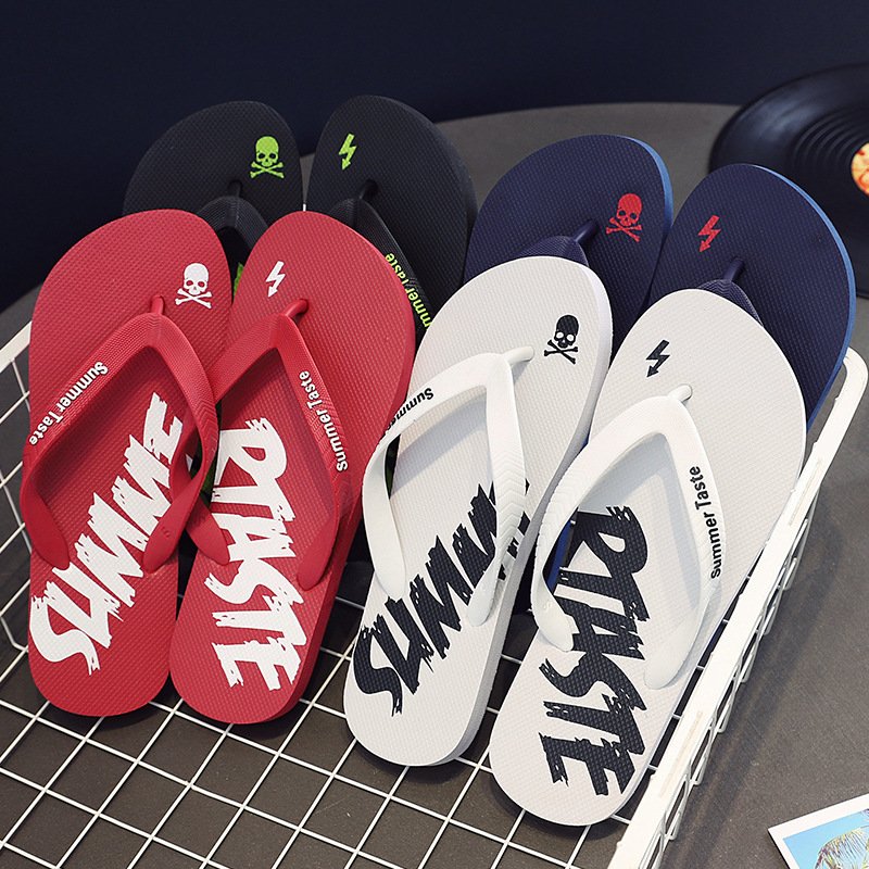 Outdoor Mens Slides Wear Summer holiday Non-slip slippers Beach Flip Flops Sandals