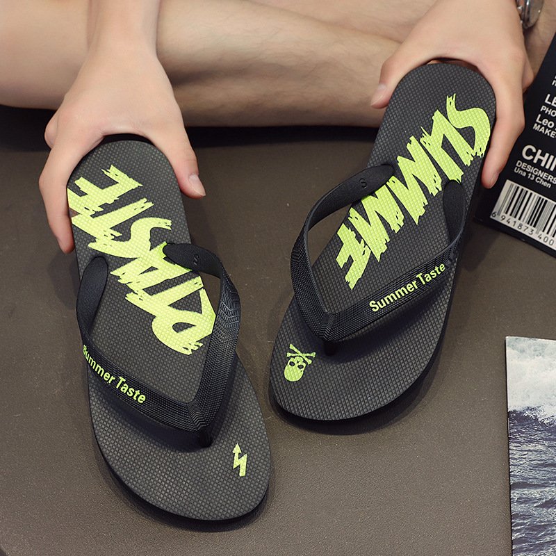 Outdoor Mens Slides Wear Summer holiday Non-slip slippers Beach Flip Flops Sandals