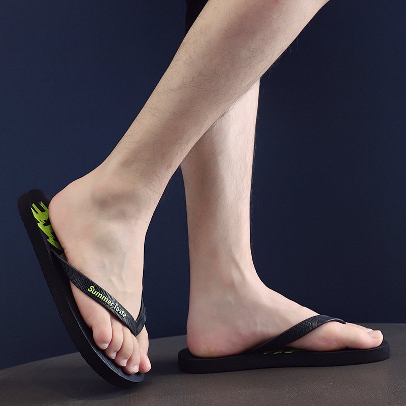 Outdoor Mens Slides Wear Summer holiday Non-slip slippers Beach Flip Flops Sandals