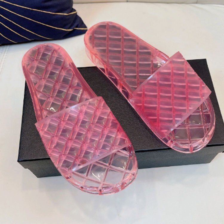 jelly transparent crystal jelly slippers designer slippers brands slipper Designer slide