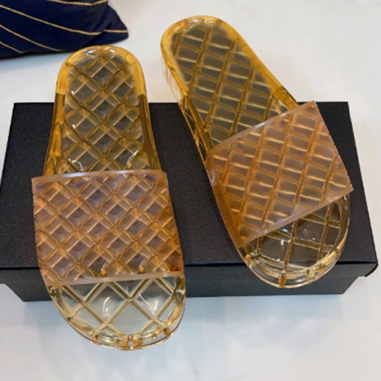 jelly transparent crystal jelly slippers designer slippers brands slipper Designer slide