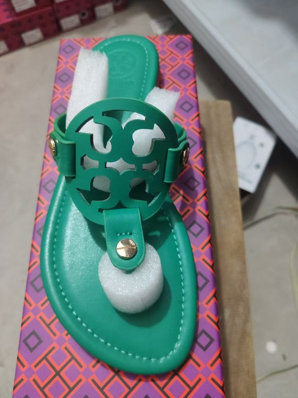 Women Designer Slippers TB Cross Finger Famous Brands Sandals Women Slides Name Brands Shoes