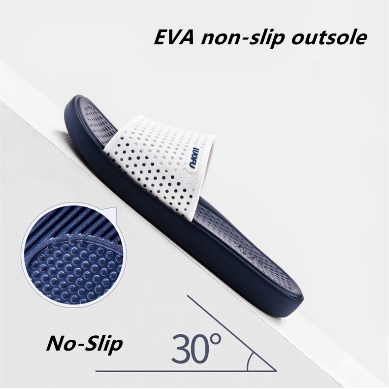 LUOFU 2021 EVA flat men mules slipper Comfort Slide Sandals fashion waterproof no-slip men's slippers