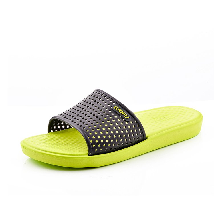 LUOFU 2021 EVA flat men mules slipper Comfort Slide Sandals fashion waterproof no-slip men's slippers