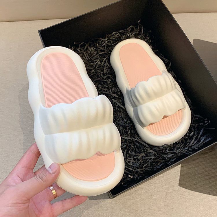 Pillow Slippers for Women and Men Non Slip Quick Drying Shower Slides Bathroom Sandals | Ultra Cushion | Thick Sole
