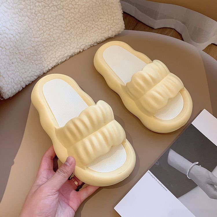 Pillow Slippers for Women and Men Non Slip Quick Drying Shower Slides Bathroom Sandals | Ultra Cushion | Thick Sole