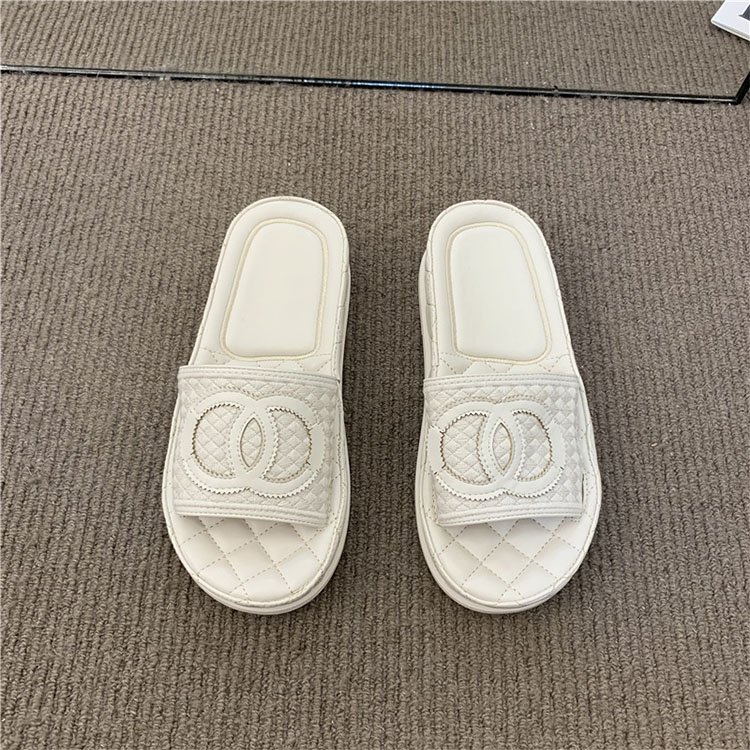 slippers for women leather shoes outdoor platform non-slip slippers for woman casual footwear summer outdoor slides slipper