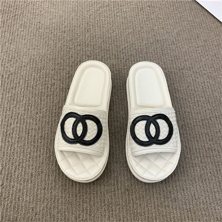 slippers for women leather shoes outdoor platform non-slip slippers for woman casual footwear summer outdoor slides slipper
