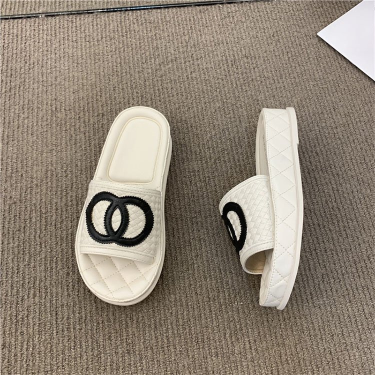 slippers for women leather shoes outdoor platform non-slip slippers for woman casual footwear summer outdoor slides slipper
