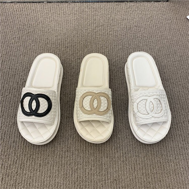 slippers for women leather shoes outdoor platform non-slip slippers for woman casual footwear summer outdoor slides slipper