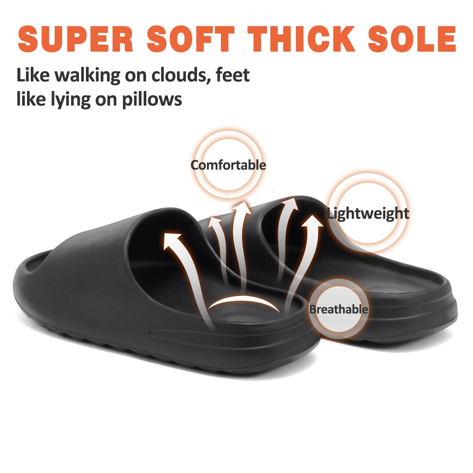 Low MOQ Custom LOGO 4CM Chinelo Slides Man Male EVA Platform Massage Causal Bathroom Slippers Soft Home Slide Slippers For Man