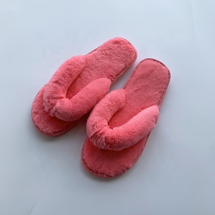 2021 luxury newest warm ladies fuzzy plush indoor slides slippers fluffy furry house slippers winter fur women flipflops