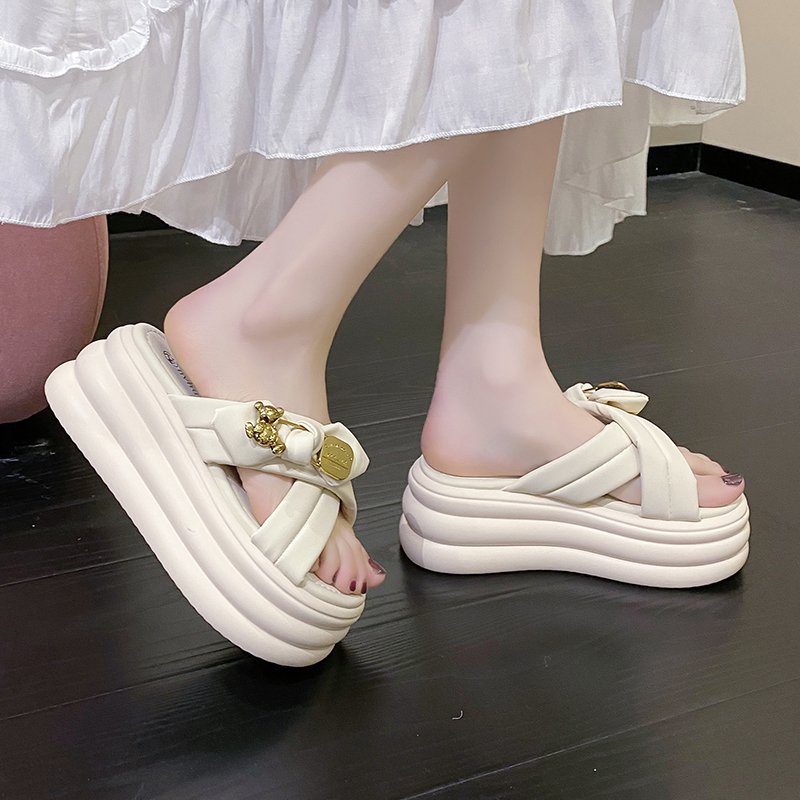 2025 Sandals Clogs Wedge Beach Shoes Female Beige Summer Heels Flat shoe New Platform slippers Fashion Sports Sandals