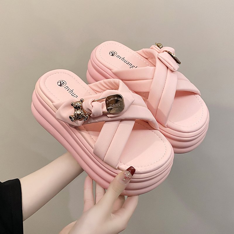 2025 Sandals Clogs Wedge Beach Shoes Female Beige Summer Heels Flat shoe New Platform slippers Fashion Sports Sandals