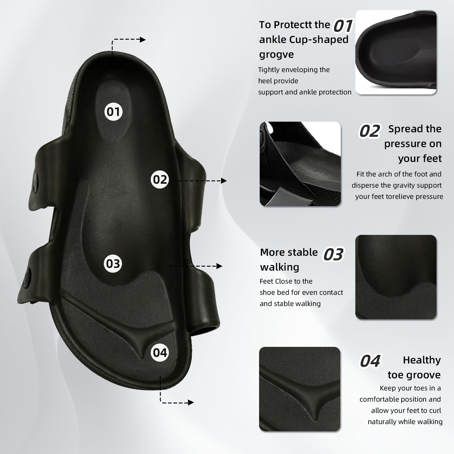 High Quality Eva Arch Support Wholesale Soft Men's & Women's Flat Slippers Summer Outdoor Unisex Birkenstocks Slides Sandals