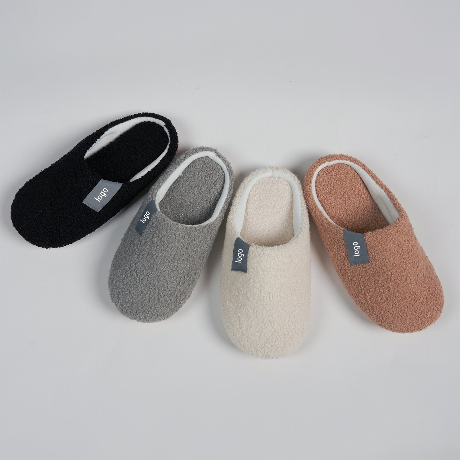 Custom Logo Bedroom Soft Sloed Slides Slippers Multiple Colors Indoor Slippers