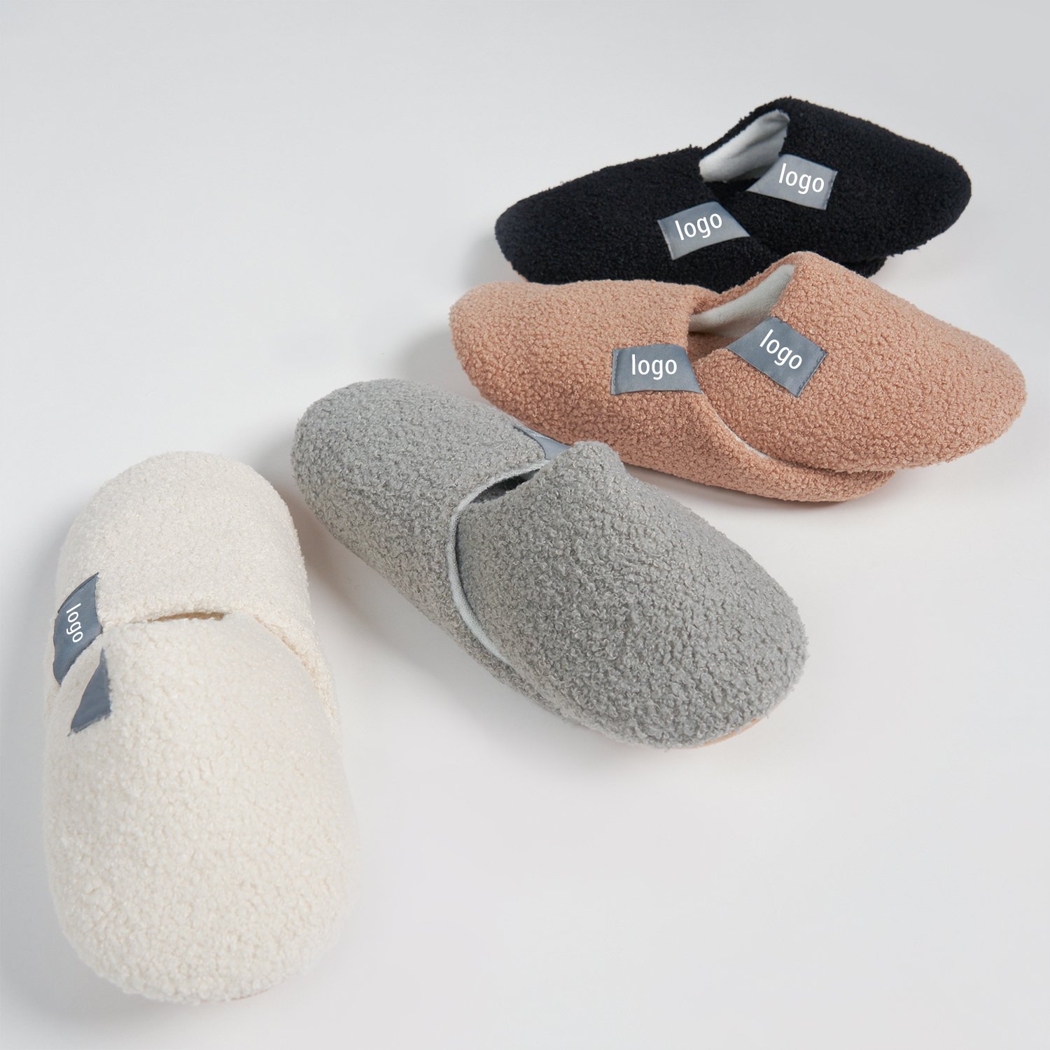 Custom Logo Bedroom Soft Sloed Slides Slippers Multiple Colors Indoor Slippers