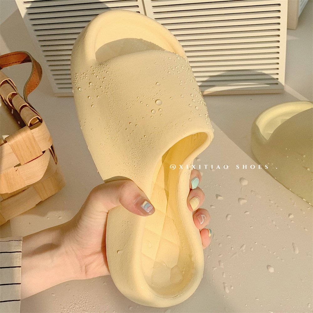 XIXITIAO indoor pillow shoes sandals eva slides slipper ladies non-slip solid color home summer cloud slippers for women and men